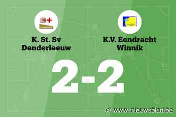 Standaard Denderleeuw speelt thuis gelijk tegen Eendracht Winnik