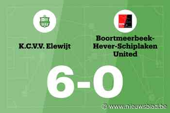 Elewijt B overklast BHS United B