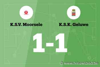 SV Moorsele en SK Geluwe delen de punten