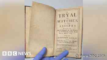 Historic book of town's witch trials to be displayed