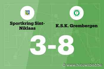 Vier opeenvolgende overwinningen voor KSK Grembergen B na 3-8 zege tegen SKN Sint-Niklaas B