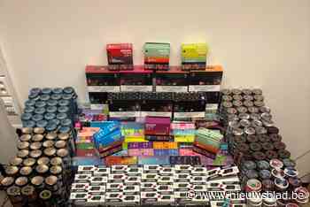 Politie en inspectiediensten controleren 8 nachtwinkels: “Ruim 800 nicotinezakjes en 1.550 wegwerpvapes in beslag genomen”