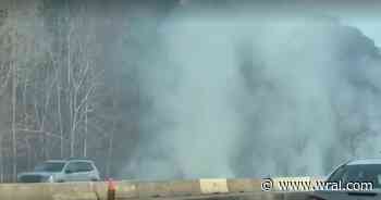 Half-acre fire shuts down part of I-40 West in Orange County Sunday