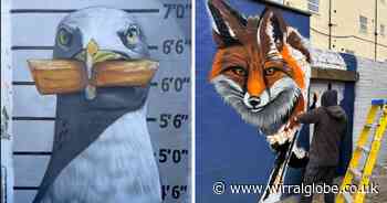 Wirral artist helps to refresh New Brighton walls with new animal murals
