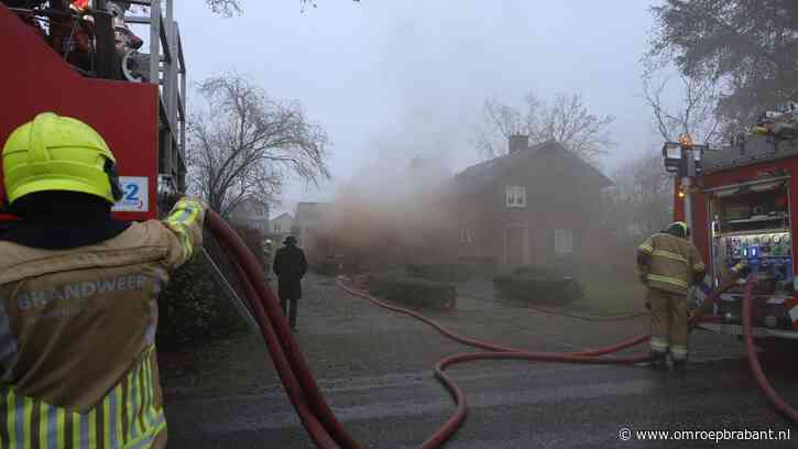 Grote brand in huis veroorzaakte veel rook in Cuijk