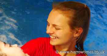 Meet the girl with a severe spinal condition who loves being in the pool