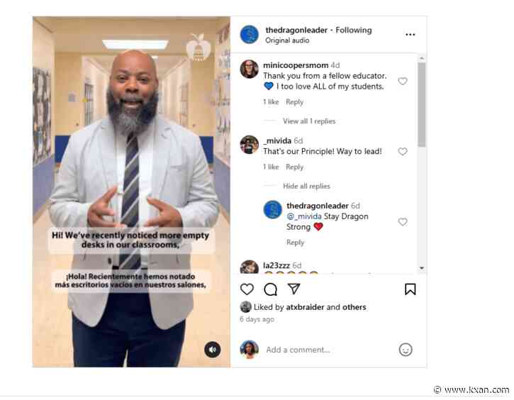 'We miss you': Austin ISD campus posts emotional video, says fewer students coming to school recently