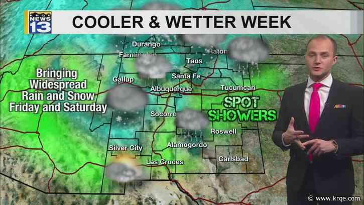 Cooler, wetter weather returning this week