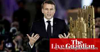 Macron takes swipe at Trump with ‘plug, baby, plug’ comment at AI summit – as it happened