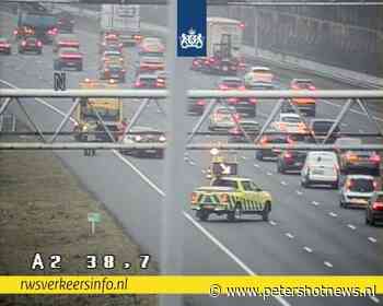 File op A2 bij Abcoude na ongeluk