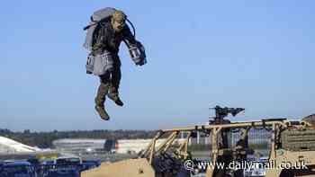 'Real-life Iron Man' strikes deal with the military to use his futuristic JET SUIT - allowing soldiers to soar over warzones at more than 85mph