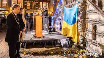 Gouda herdenkt drie jaar oorlog in Oekraïne met bijeenkomst in de Garenspinnerij