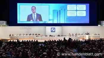 Hauptversammlung: Deutsche Bank lässt wieder Live-Fragen auf Aktionärstreffen zu