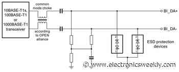 Protection diodes for 10BASE-T1S automotive single-pair Ethernet
