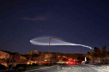 What was in the sky over Las Vegas on Monday night?