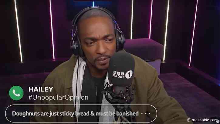 Watch Anthony Mackie debate unpopular opinions with BBC radio callers