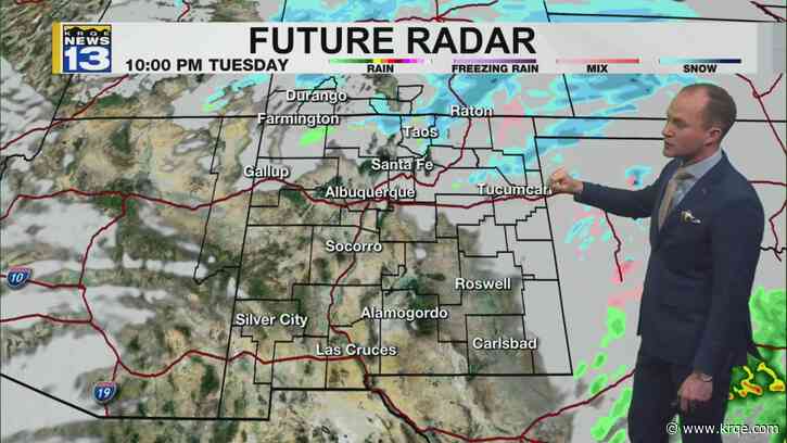 Snow continues in northern New Mexico tonight