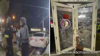 Surveillance shows car ramming into Pembroke Park smoke shop in attempted break-in