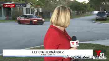 Driver caught doing donuts on live TV at site of triple fatal crash in Hialeah