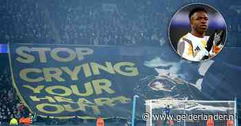 Fans van Manchester City jennen Vinicius Júnior met  spandoek: ‘Ik zag het en het motiveerde me’
