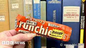 Historic Bristol chocolate wrapper found in library book