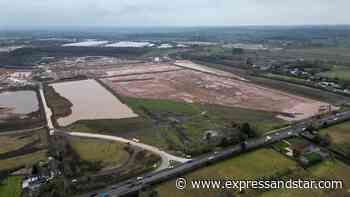 Green growth, or destruction of the countryside Work gathers pace at giant rail terminal between Wolverhampton and Stafford