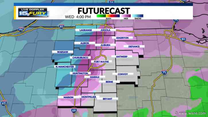 Messy ice and snow storm moves in today