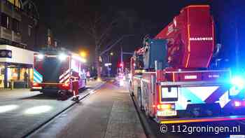 Brand in een woning aan de Tromsingel in Groningen