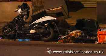 East Ham driver 'stabbed after crashing into motorbike' seriously injured