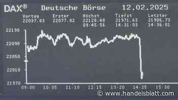 Dax aktuell: US-Inflation bringt Dax aus der Fassung