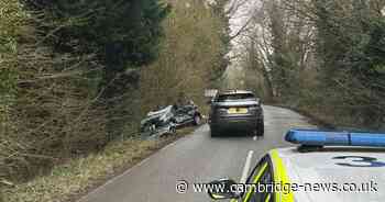 Woman taken to hospital with serious injuries after crash in Cambridgeshire village
