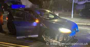 Four arrested after ‘stolen’ vehicle crashes into planter in Elmers End