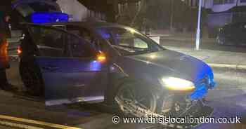 Four arrested after ‘stolen’ vehicle crashes into planter in Elmers End