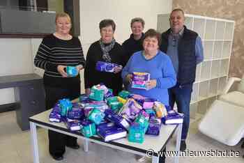 Rebelle Schelle draagt steentje bij aan menstruatiewelzijn met pakket voor atheneum Den Biezerd in Niel
