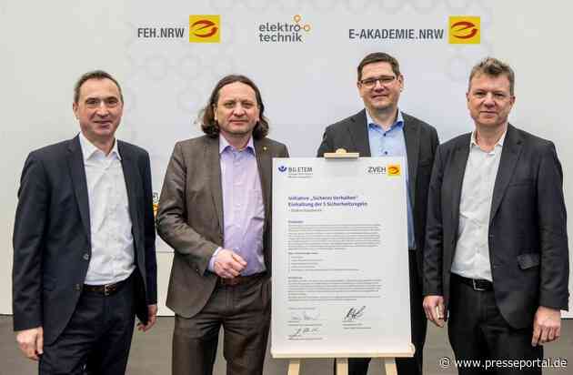 Arbeitssicherheit wird in E-Handwerken groß geschrieben - ZVEH und BG ETEM unterzeichnen Branchenvereinbarung