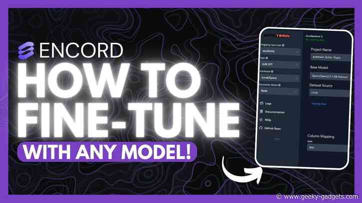 Easily Fine-Tune AI Models by Training Them with Your Own Data Using Encord