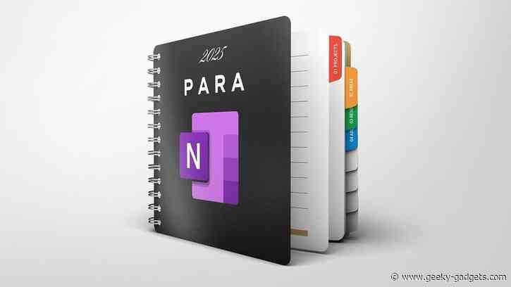 Organize Your Life in 2025 with Microsoft OneNote and the PARA Framework