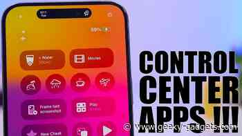 12 Must-Have Control Center Apps for iOS 18