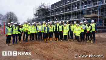Milestone in construction of new school