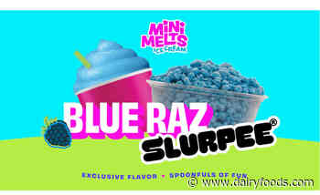 Mini Melts teams with 7-Eleven for Blue Raspberry Slurpee drink