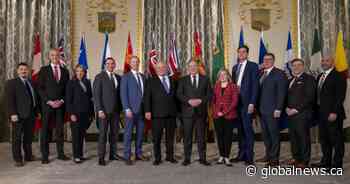 Saskatchewan premier Scott Moe talks tariffs at the White House
