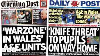 A&E 'like a warzone' and 'knife threat' to pupils