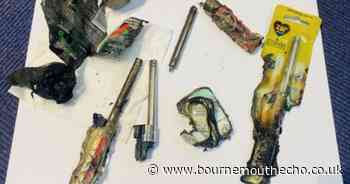 Youths caught setting fire to skate park as police search for vandals