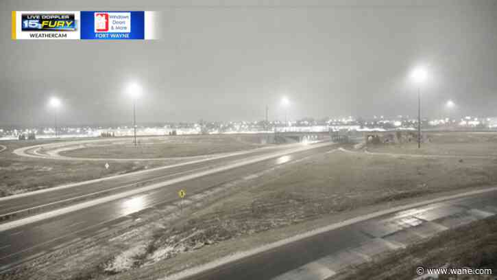 Light snow and gusty winds today