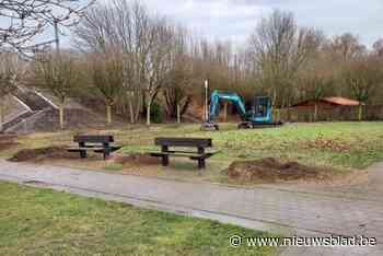 Nieuw basketterrein achter in wijk Oostwinkel wordt dit voorjaar aangelegd