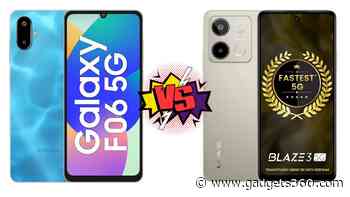 Samsung Galaxy F06 5G vs Lava Blaze 3 5G: Which is Better?