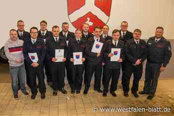 Viele Beförderungen bei der Löschgruppe Rehme