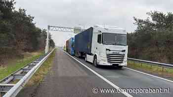 Ongeluk met drie vrachtwagens op A58 bij Galder, afslag A16 dicht
