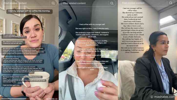 This viral trend makes you sit down with your younger self