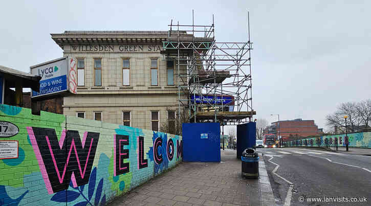 Calls to fix Willesden Green tube station’s longstanding scaffolding blight